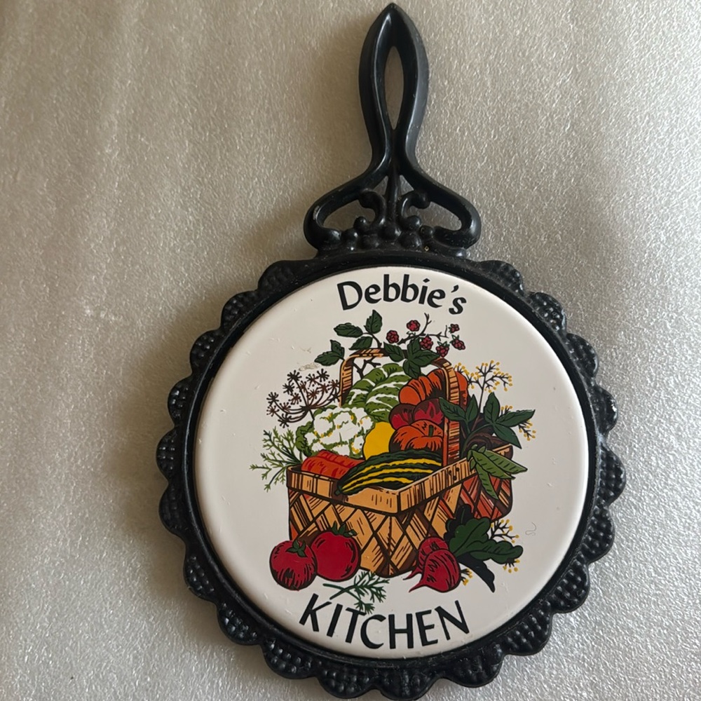 Vintage KITCHEN metal Art -Debbie Kitchen decoration